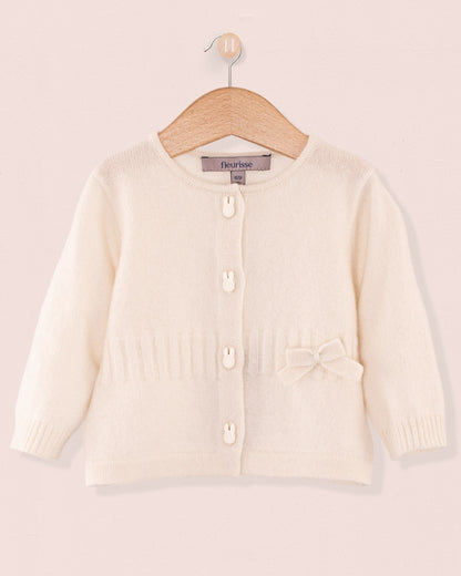 Madeleine Cream Cashmere Cardigan - Cardigan