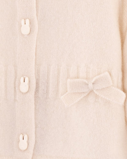 Madeleine Cream Cashmere Cardigan - Cardigan