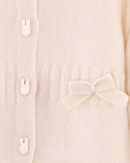 Madeleine Cream Cashmere Cardigan - Cardigan