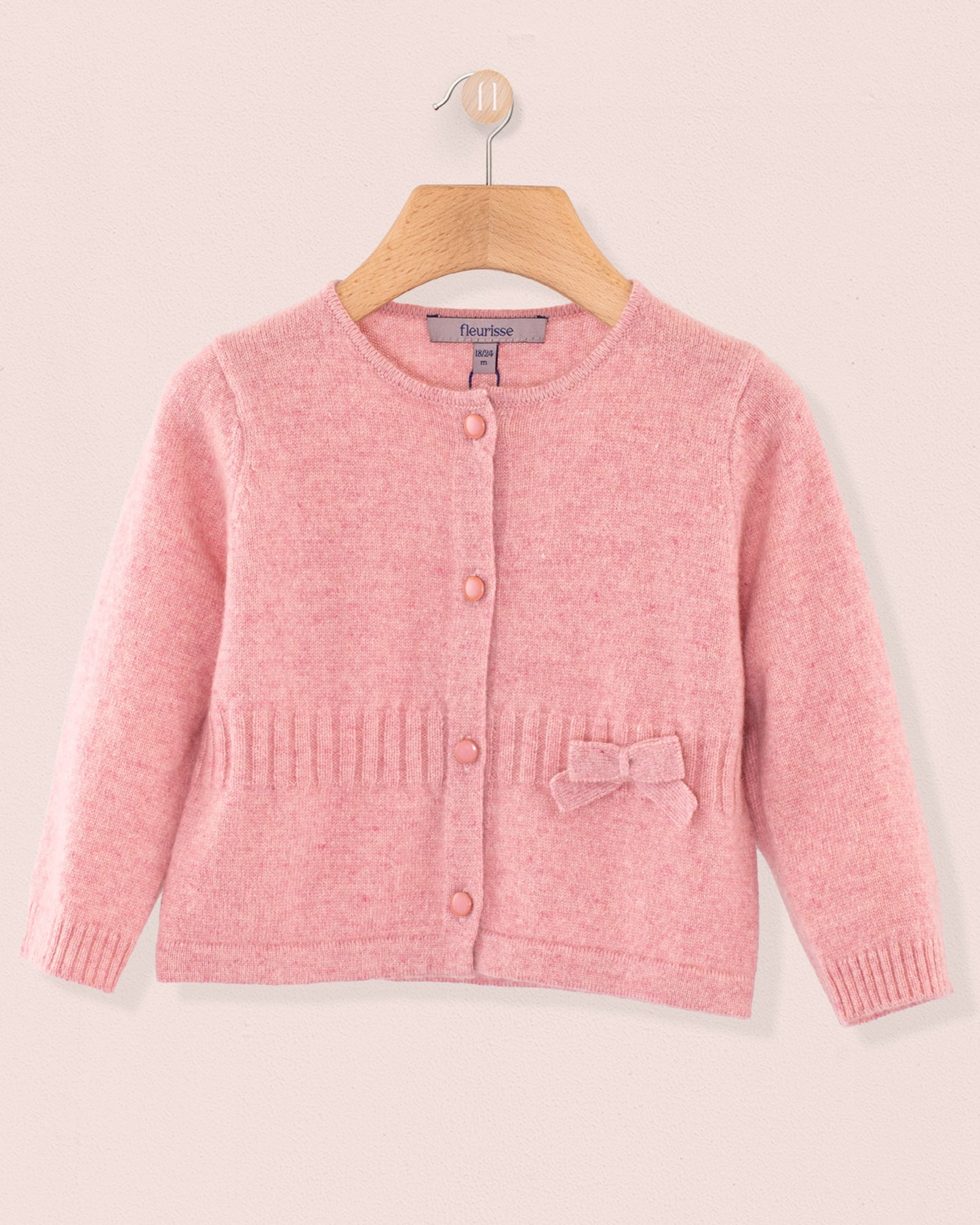 Madeleine Rose Cashmere Cardigan - Cardigan