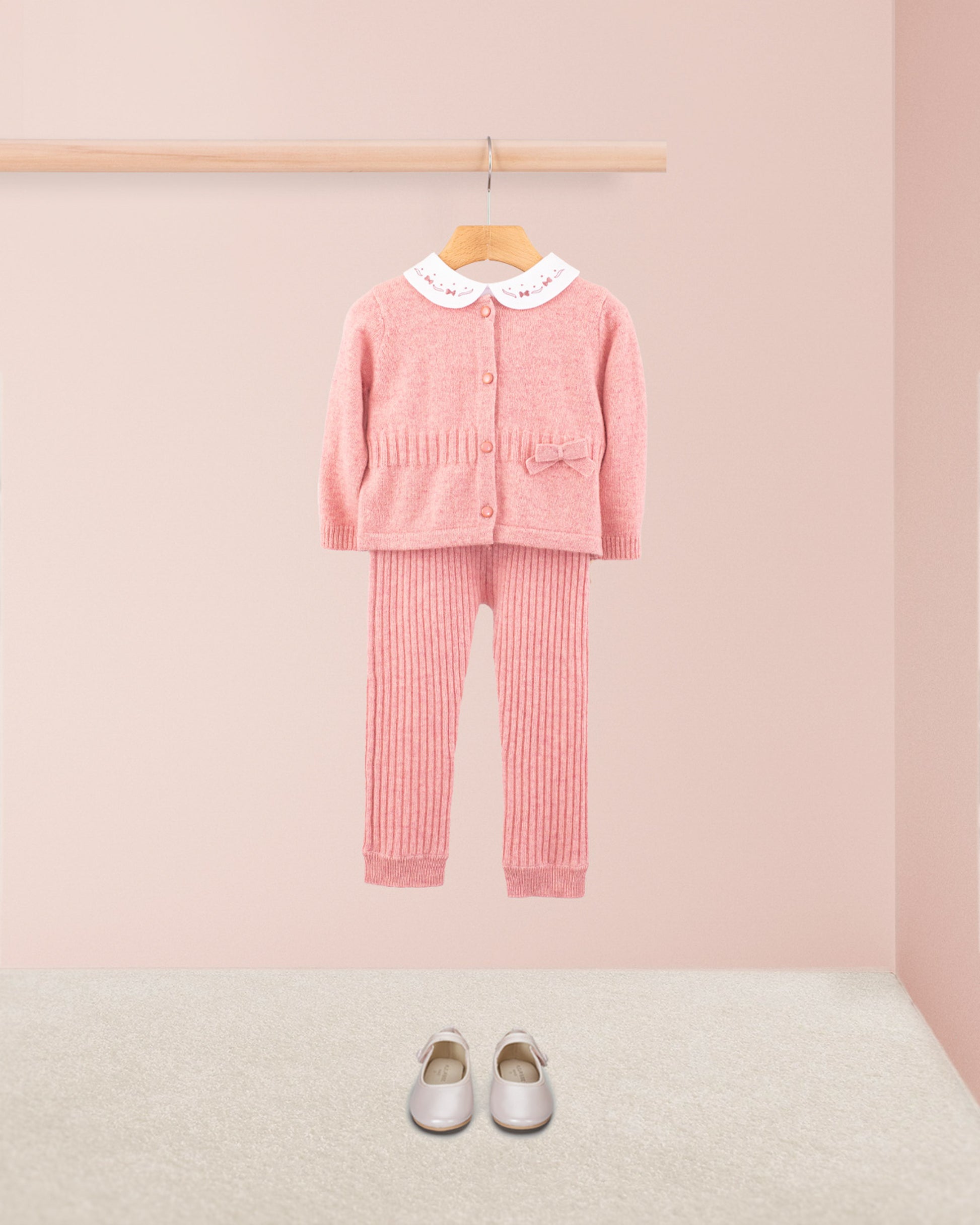 Cashmere Ribbed Rose Legging - Legging