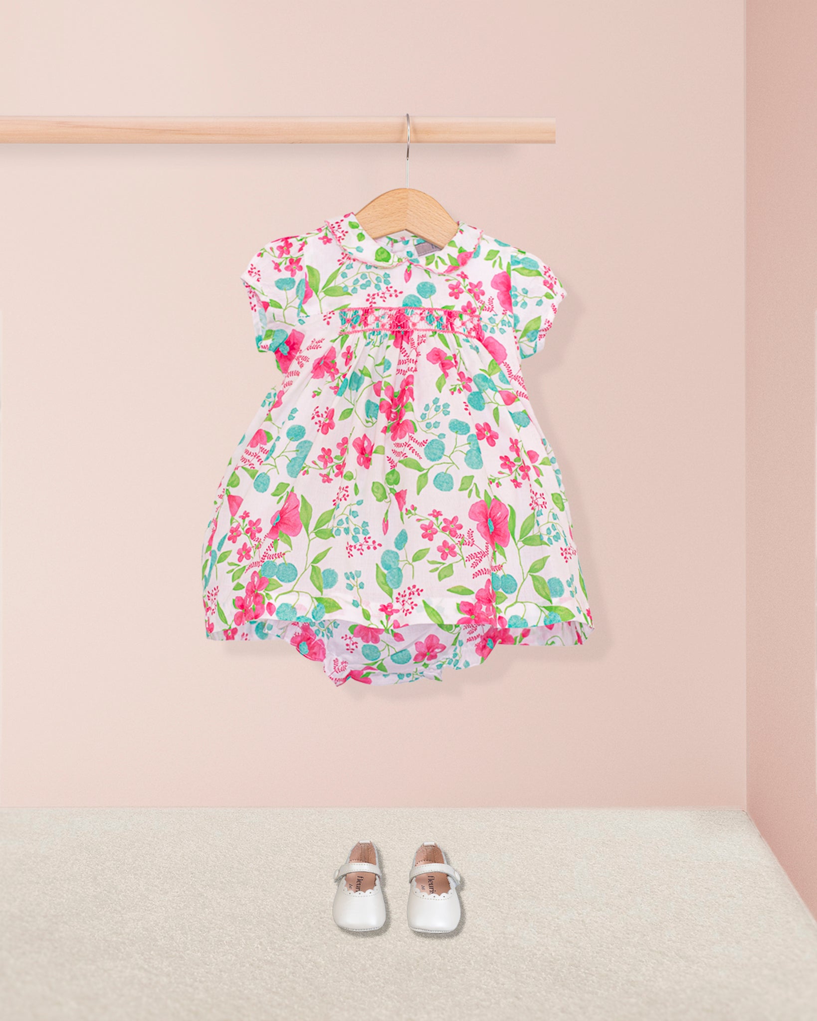 Baby Madeline Palm Beach Floral Set - Baby Dress