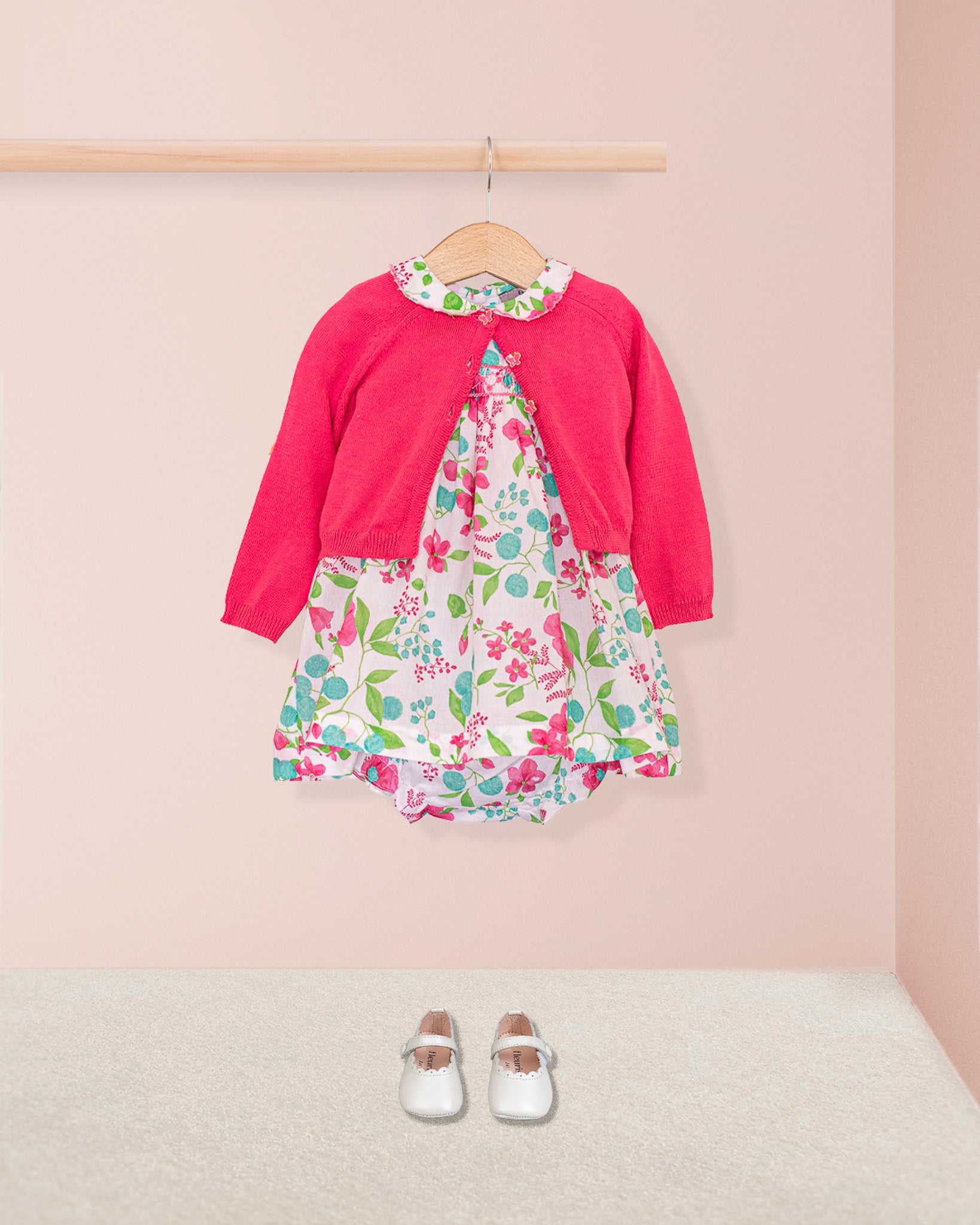 Baby Madeline Palm Beach Floral Set - Baby Dress