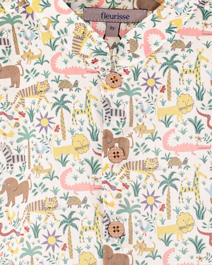 Marlon Liberty Louie's Jungle Beige Tunic - Shirt