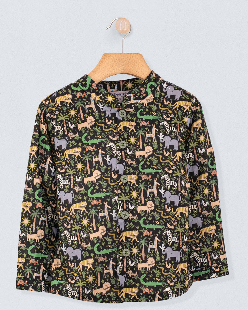 Marlon Liberty Louie's Jungle Black Tunic