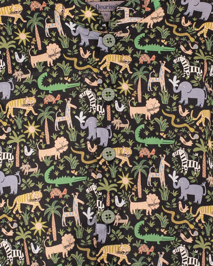 Marlon Liberty Louie's Jungle Black Tunic - Shirt