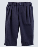 Mattia Italian Navy Flannel Pant