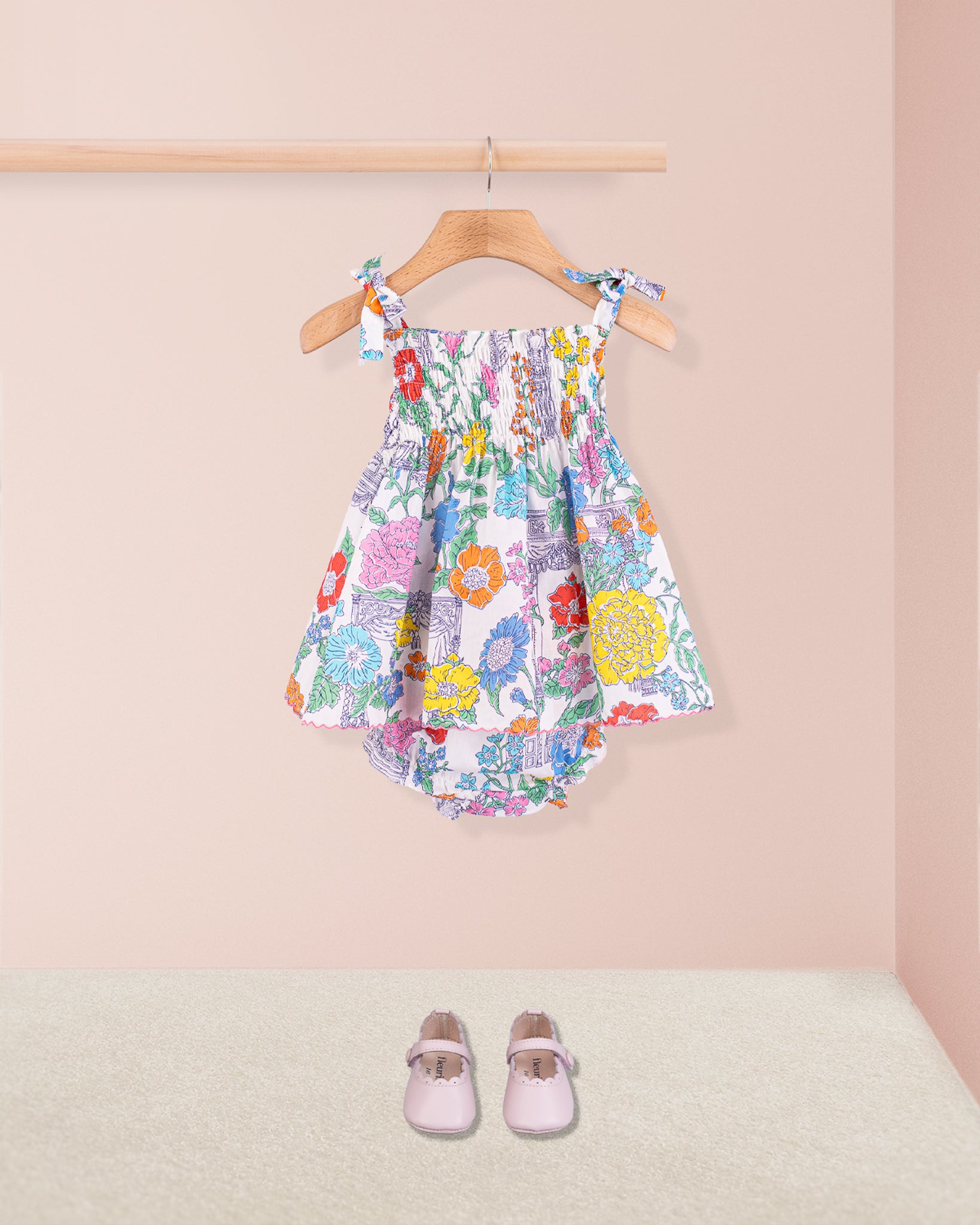 Millie Liberty Chateau Mary Set - Baby Dress