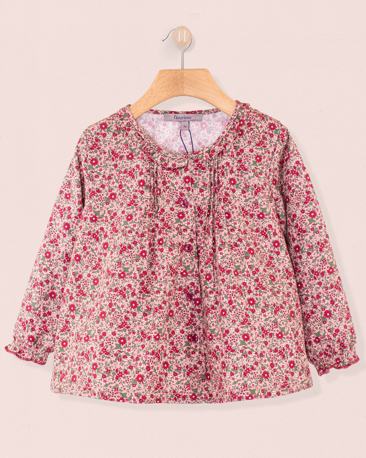 Ruffle Mini Mauve Floral Tunic - Tunic