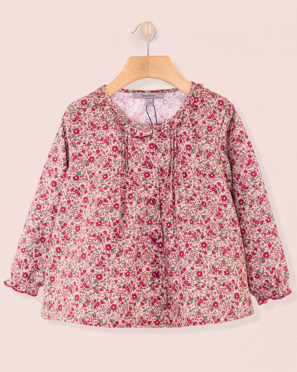 Ruffle Mini Mauve Floral Tunic