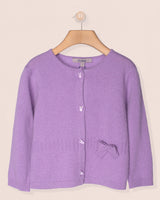 Madeleine Lilac Cashmere Cardigan