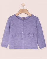 Madeleine Lavender Wool Cardigan