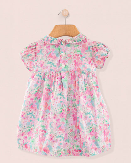 Baby Madeline Liberty Hollyhocks Pink Set - Baby Dress