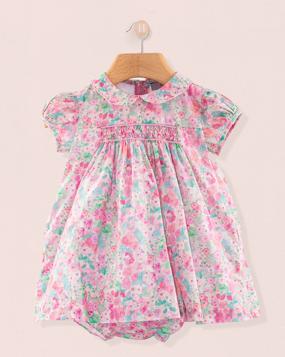 Baby Madeline Liberty Hollyhocks Pink Set