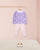 Madison Lavender Hearts Cotton Cardigan - Cardigan
