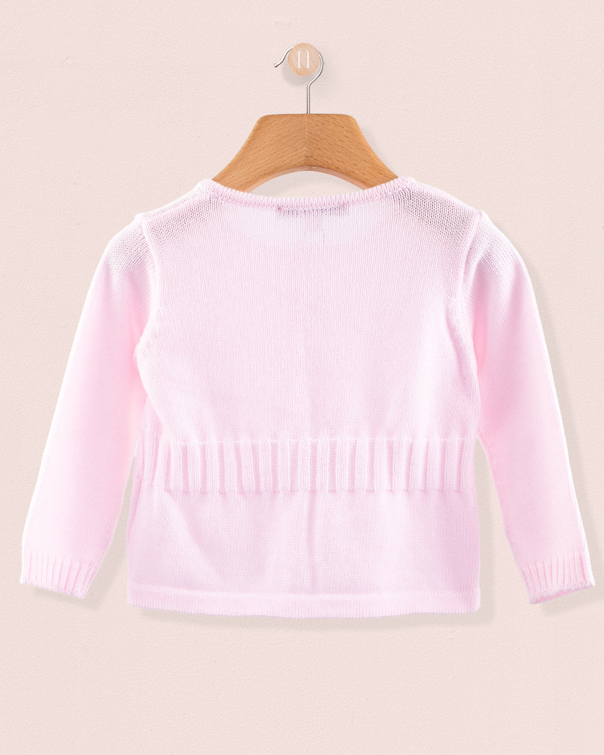 Madison Pink Cotton Cardigan - Cardigan
