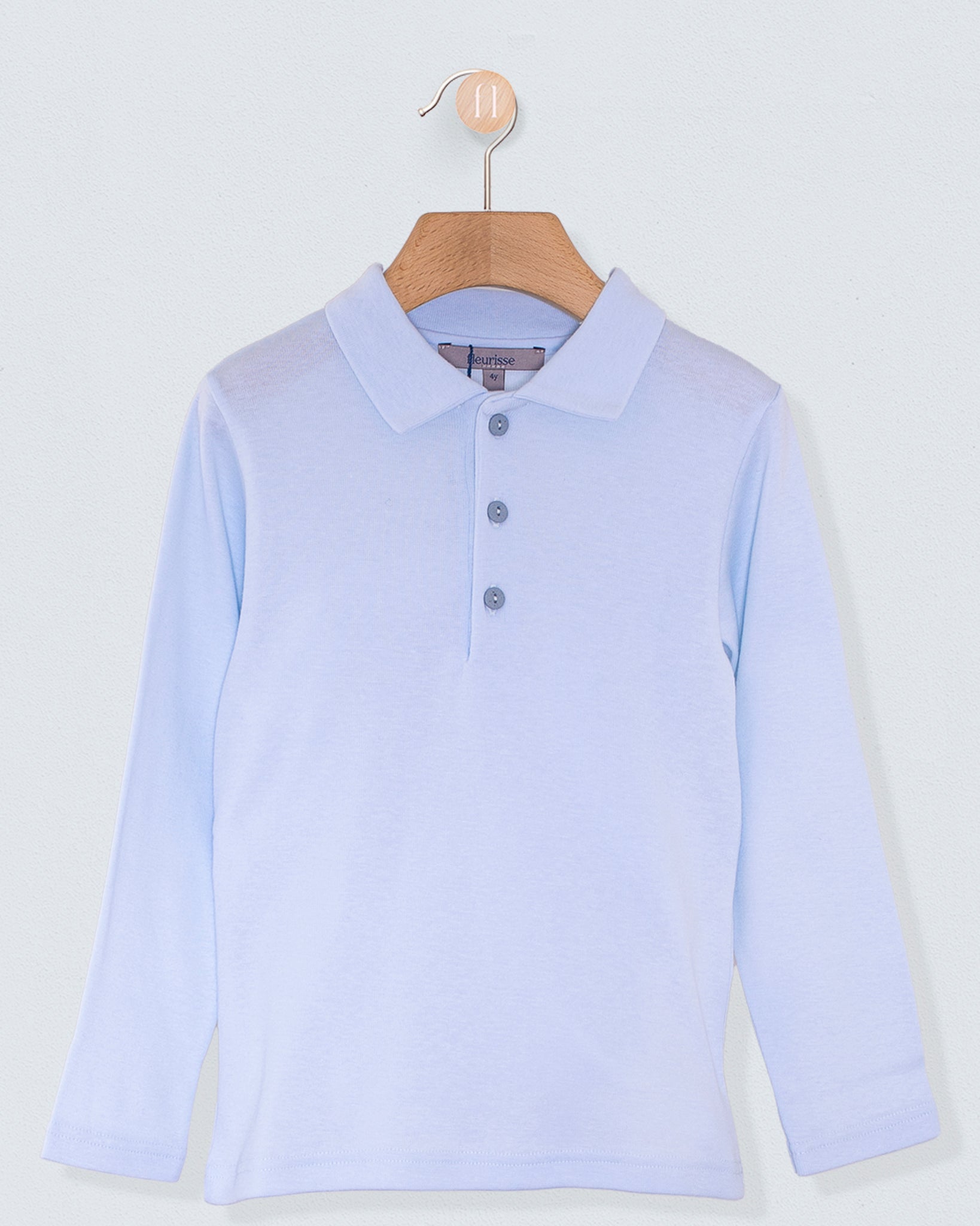 Marco Italian Brushed Powder Blue Polo - Shirt