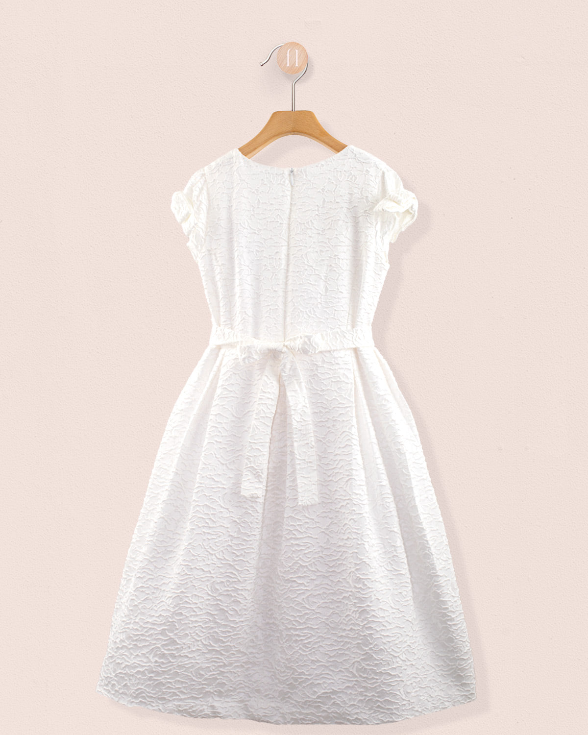 Maria Italian White Fiorato Gown - Dress