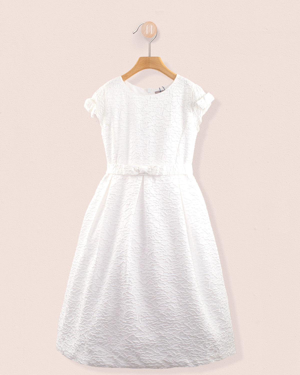 Maria Italian White Fiorato Gown - Dress
