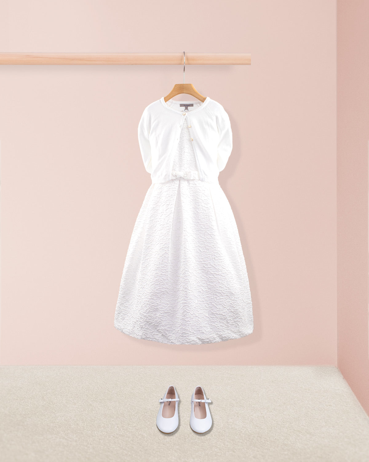 Maria Italian White Fiorato Gown - Dress