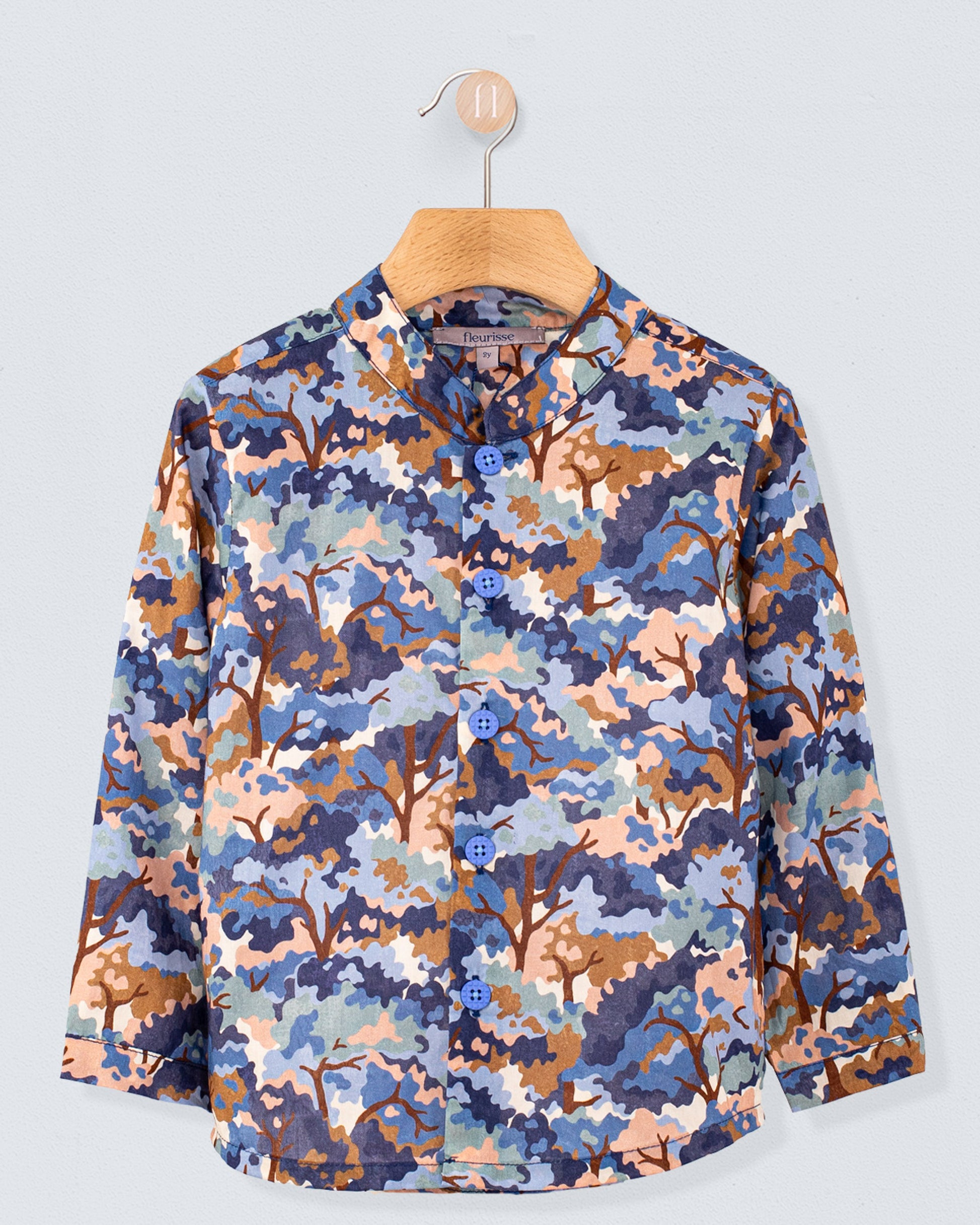 Marlon Liberty Woodland Blue Tunic - Shirt