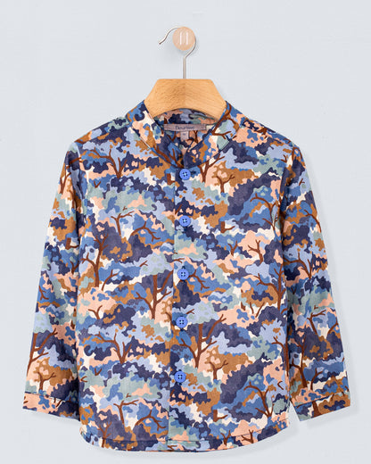 Marlon Liberty Woodland Blue Tunic - Shirt