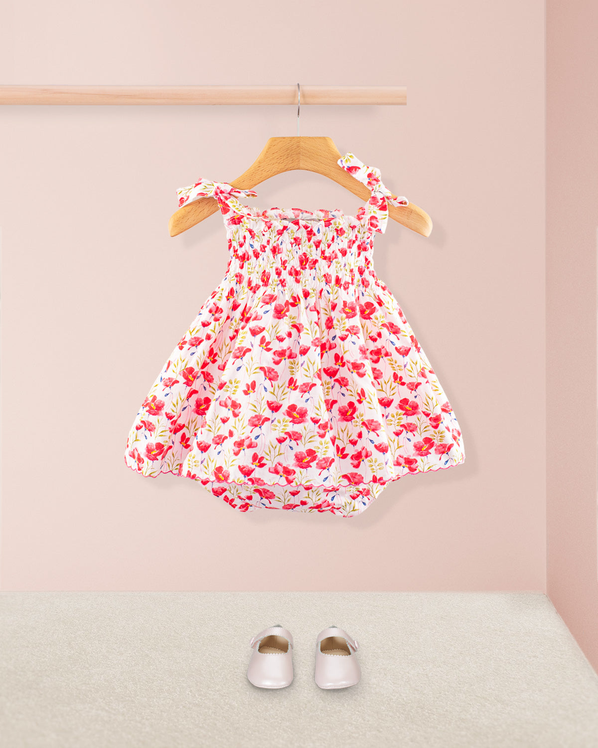Millie Hot Pink Orchid Set - Baby Dress