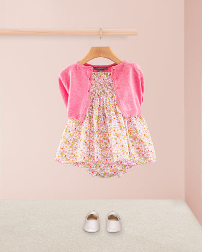 Millie Liberty Strawberry Field Pink Set - Baby Dress