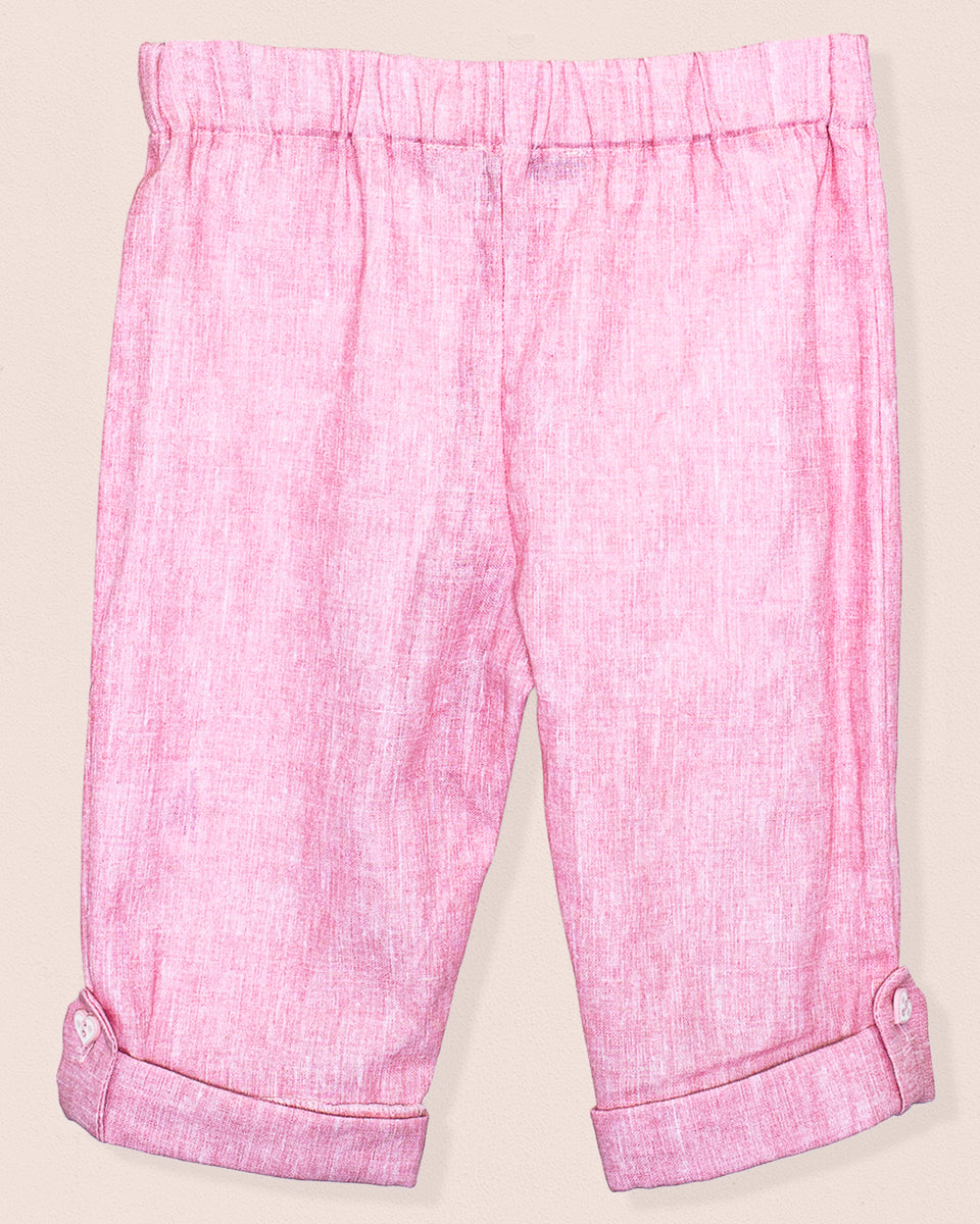 Neptune Italian Pink Linen Pant