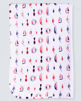 Pima Nantucket Navy Receiving Blanket