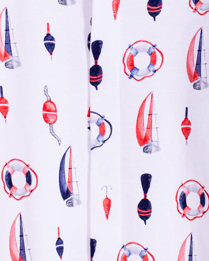 Pima Nantucket Navy Receiving Blanket - Blanket
