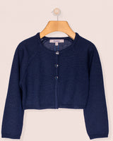 Serena Navy Wool Bolero