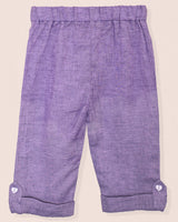 Neptune Italian Purple Linen Pant