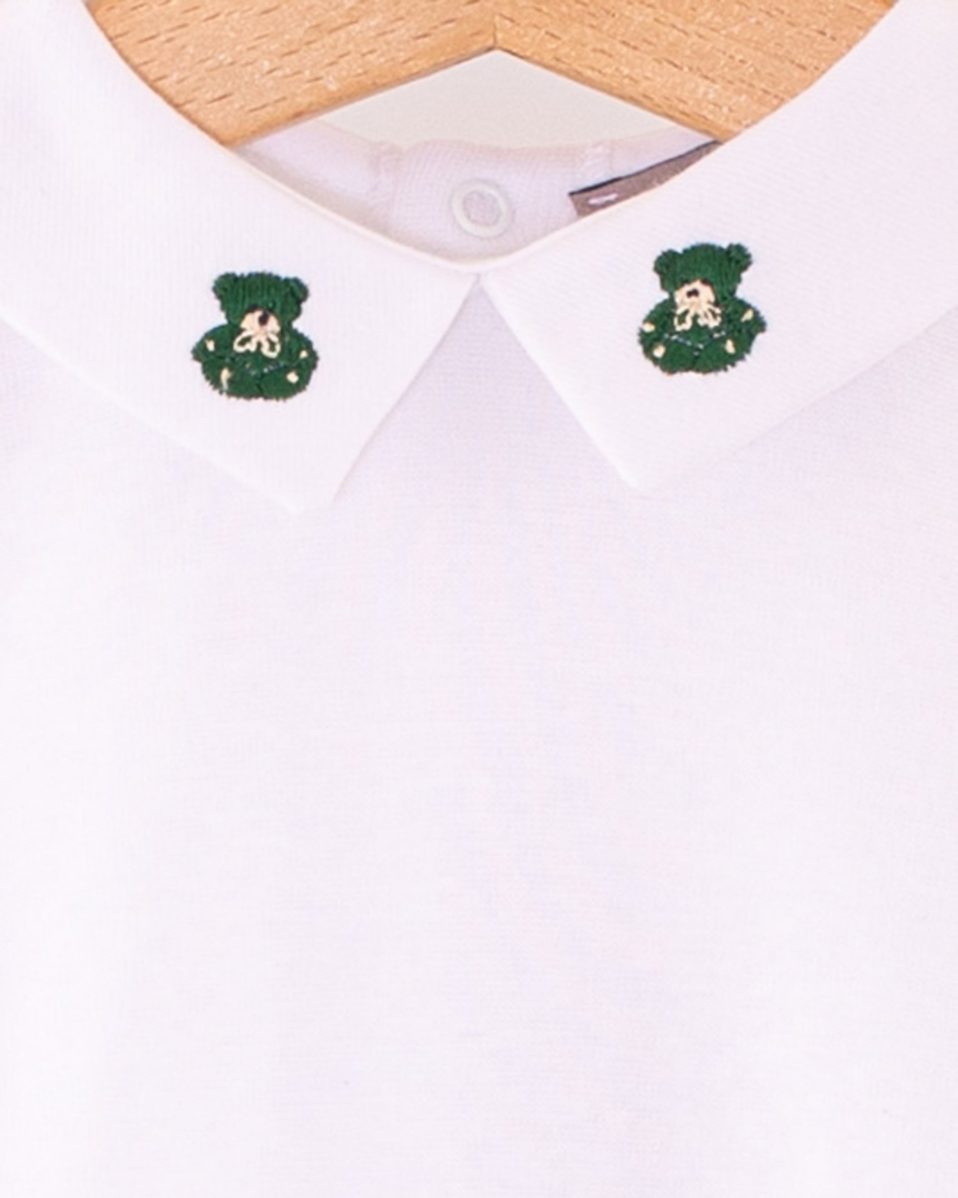 Italian Embroidered Green Bear Onesie - Onesie