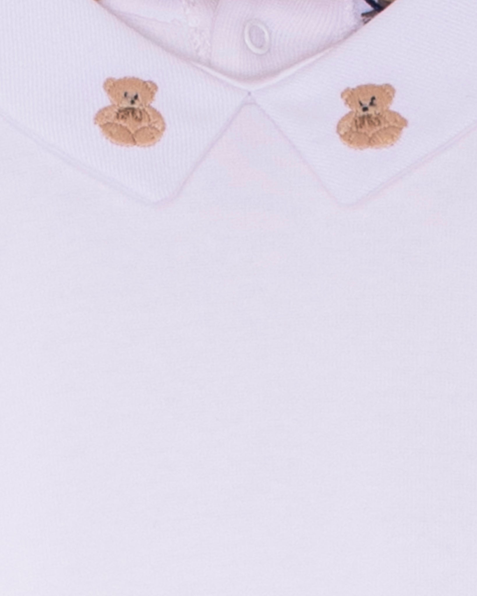 Italian Embroidered Beige Bear Onesie - Onesie