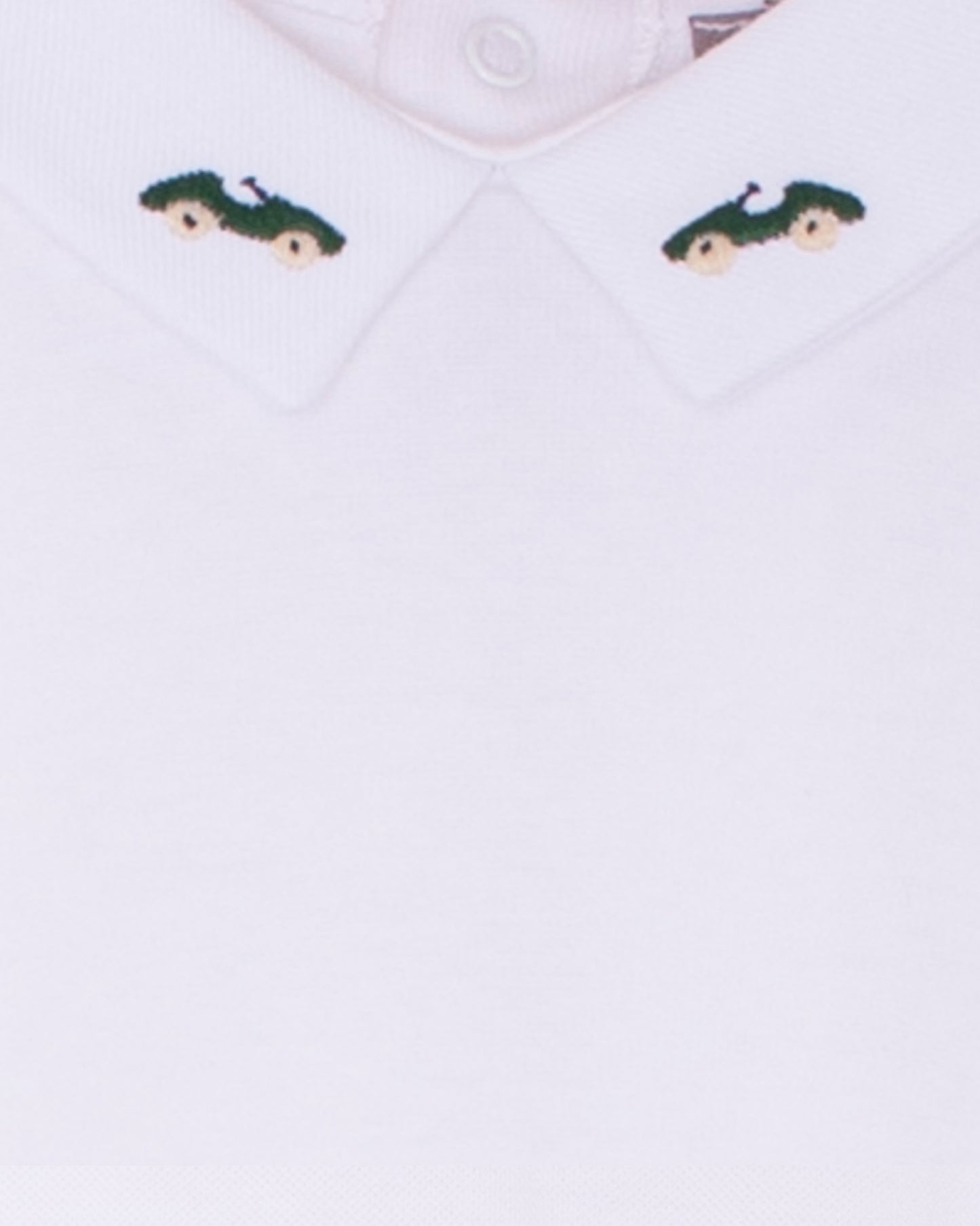 Italian Embroidered Green Car Onesie - Onesie