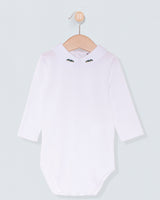 Italian Embroidered Green Car Onesie