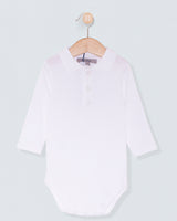 Marcelo Italian Brushed White Polo Onesie