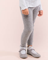 Cashmere Ribbed Grey Legging