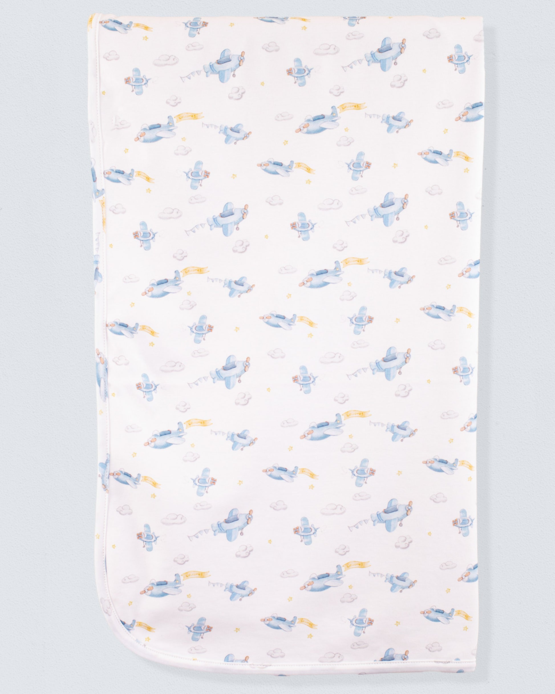 Pima Sky Adventure Receiving Blanket - Blanket
