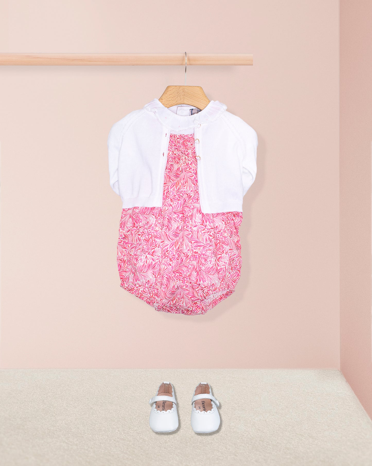 Palm Beach Liberty Wallace Garden Pink Bubble - Romper