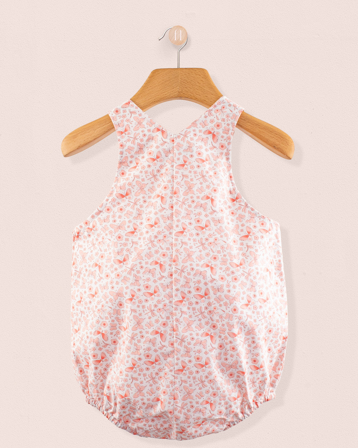 Palm Beach Pink Butterfly Bubble - Romper