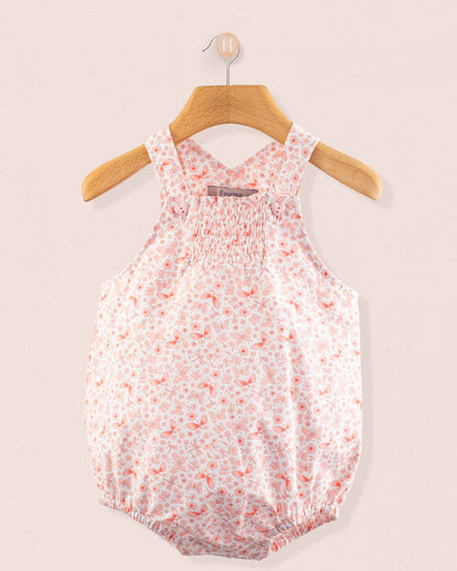Palm Beach Pink Butterfly Bubble - Romper