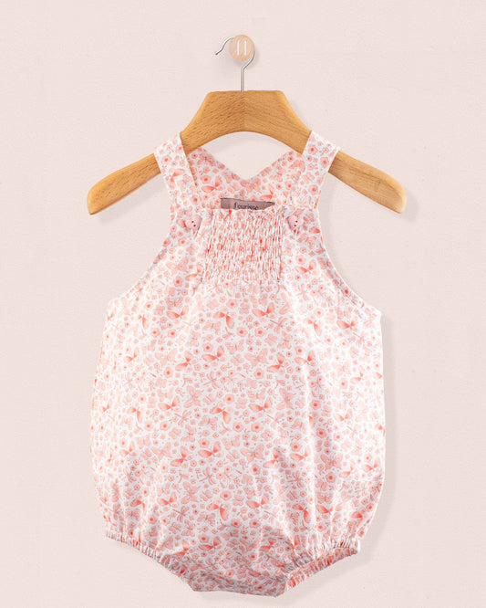 Palm Beach Pink Butterfly Bubble - Romper