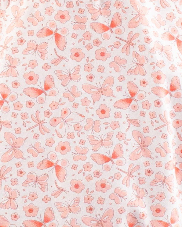 Palm Beach Pink Butterfly Bubble - Romper