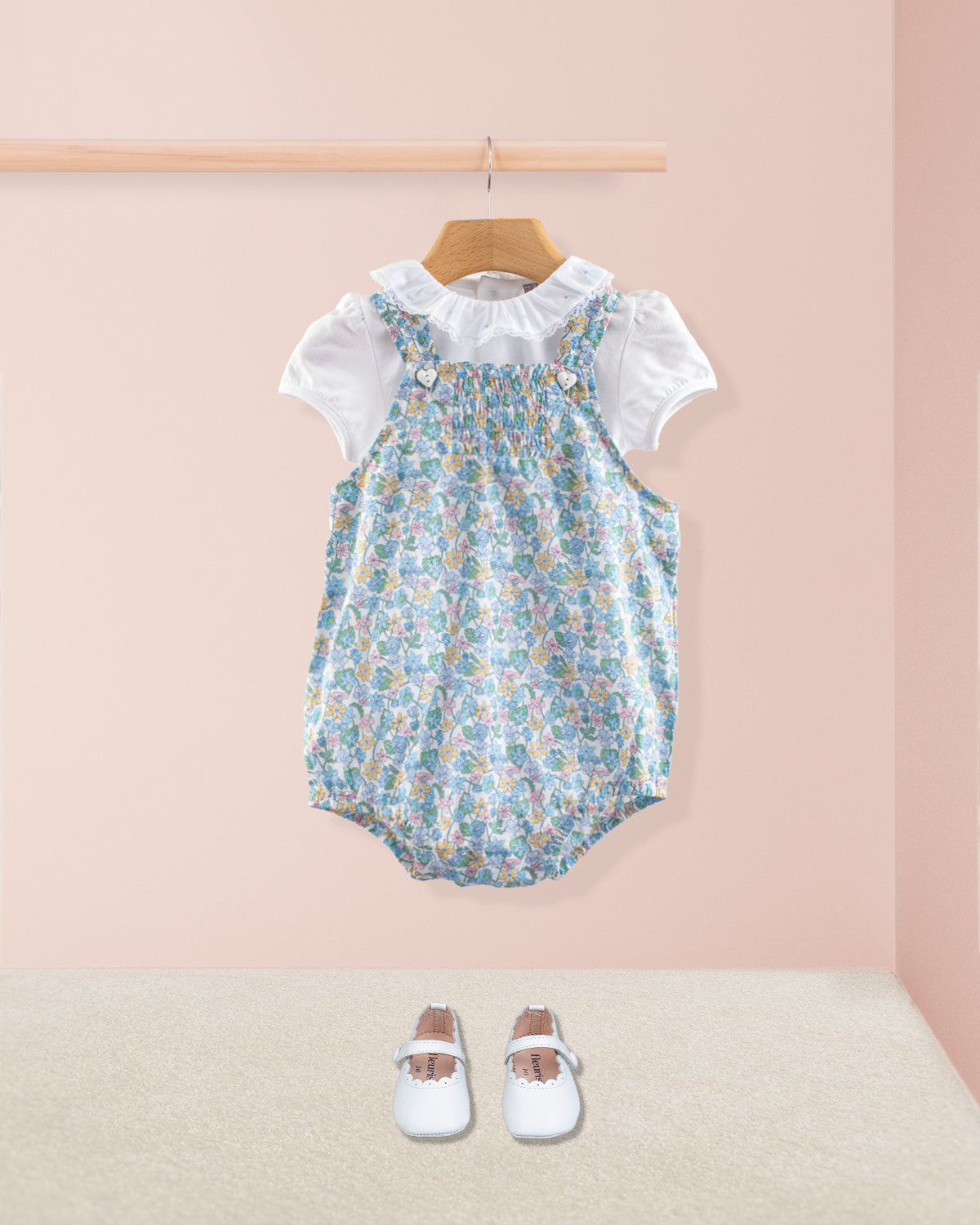 Palm Beach Liberty Carmella Daisy Blue Bubble - Romper