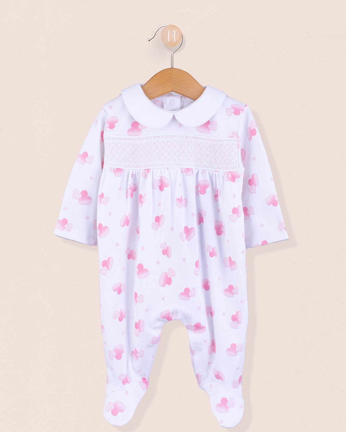 Pima Pink Hearts Smock Collection