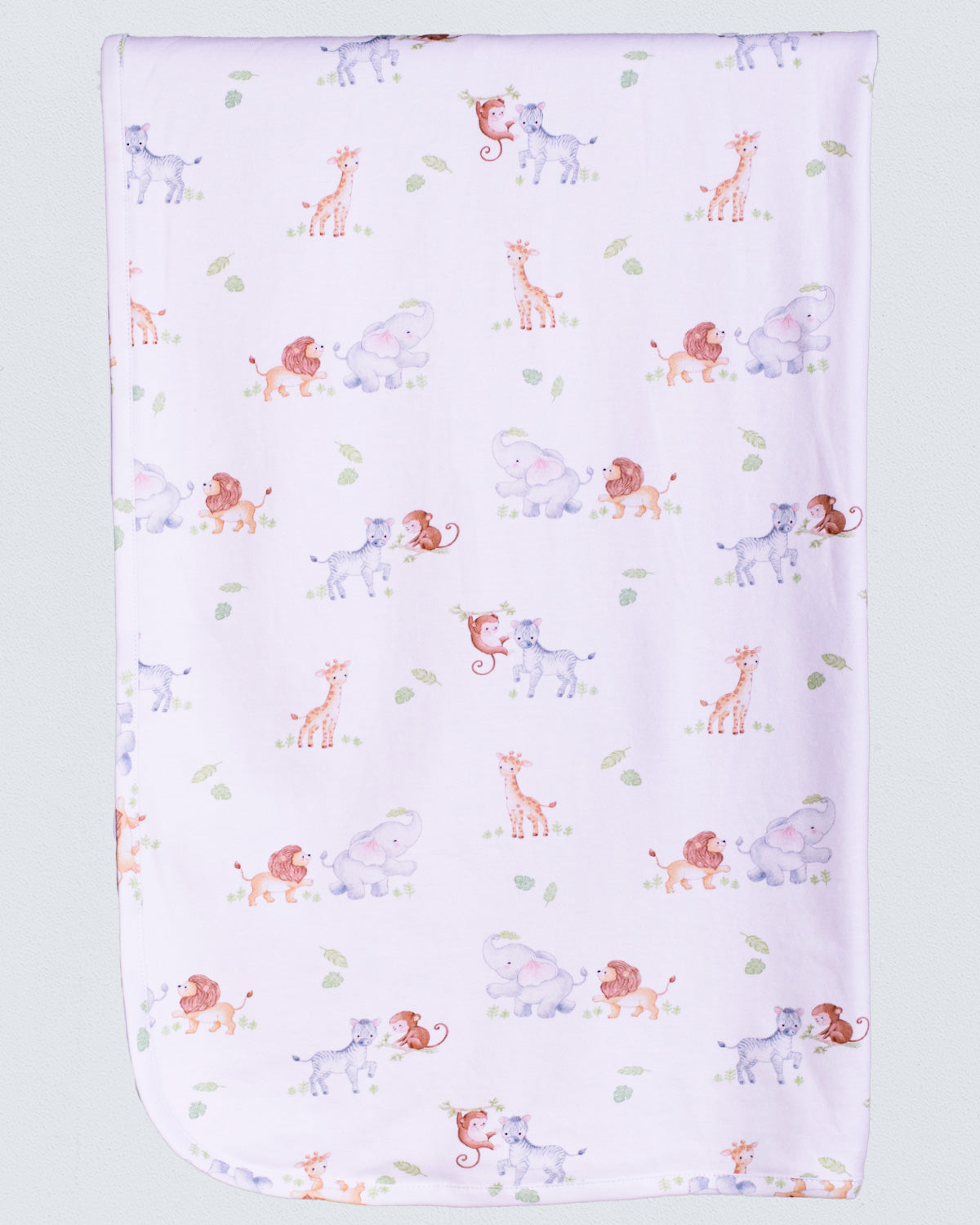 Pima Baby Safari Receiving Blanket - Blanket