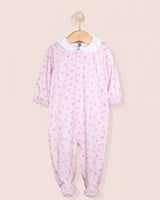 Pima Pink Rosebuds Collar Stretchie