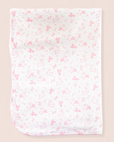 Pima Pink Bunnies Receiving Blanket